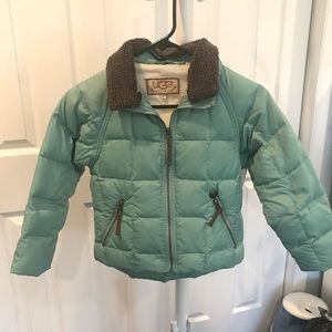 Girls puffy jacket by UGG Australia. Size 10, EUC